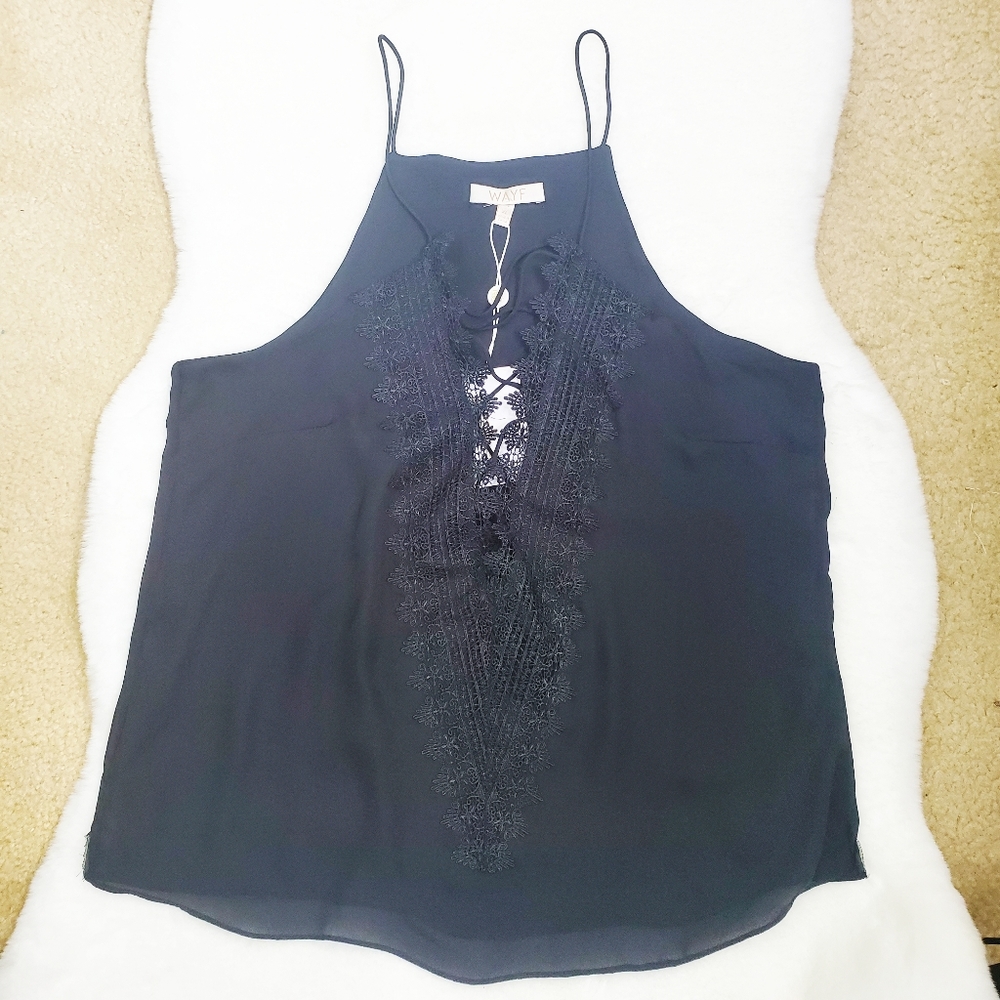 NWT WAYF | Lace Crochet Front Camisole